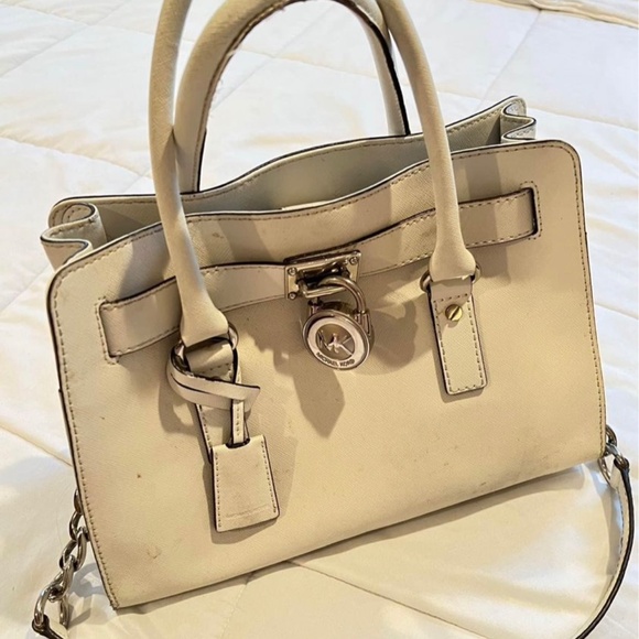 Michael Kors White Leather Purse - Picture 5 of 5